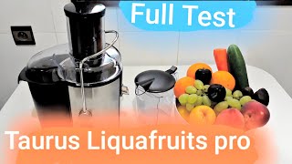 Centrifugeuse Taurus LiquaFruits Pro  Essai et nettoyage [upl. by Wallford]