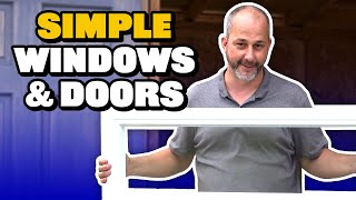 How to Build a Shed Part 5  Doors amp Windows [upl. by Amlus320]