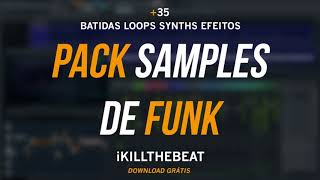 Pack Samples de Funk  Download Grátis Batidas  Loops  Synths [upl. by Dleifniw]