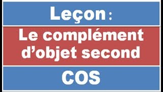 Le complément dobjet second [upl. by Haelem]