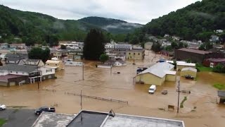 Deadly floods trigger state of emergency in West Virginia counties [upl. by Netsruk]