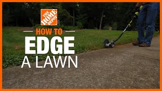 How to Edge a Lawn  The Home Depot [upl. by Alul]