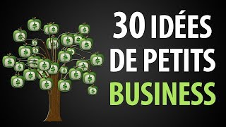 30 Idées de Petits Business Rentables avec Peu dInvestissement [upl. by Llerrod904]