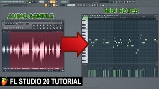 How To Convert Audio To Midi In FL Studio 20 [upl. by Aneahs]