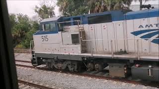 Amtrak Auto Train coach class seat ride view from Sanford Florida to Lorton Virginia [upl. by Olvan]