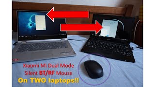 Xiaomi Mi Dual Mode Silent BTRF mouse review and how to use on two laptops [upl. by Armelda]