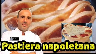 Pastiera napoletana impastata a mano con pasta frolla senza uova ricetta facilissima [upl. by Noned]