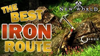 The Best IRON Farming Route in New World [upl. by Yrrep]