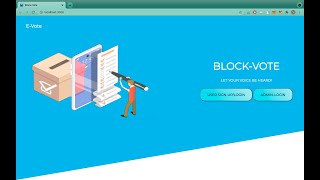 Online Voting System Using Blockchainwith demo [upl. by Analem]