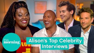 Alison Hammonds Iconic Celebrity Interviews  This Morning [upl. by Chee]