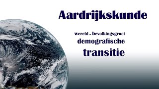 bevolkingsgroei en demografische transitie [upl. by Ahsiet]