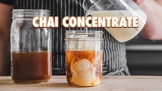 Homemade Masala Chai Concentrate Spiced Milk Tea [upl. by Fesuy]