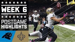 Panthers vs Saints  NFL Week 6 Game Highlights [upl. by Slavin]