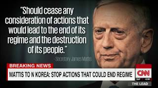 Gen Mattis delivers stern warning to North Korea [upl. by Ybrek33]