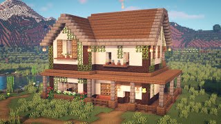 Minecraft  How to Build a Farmhouse [upl. by Ahk977]