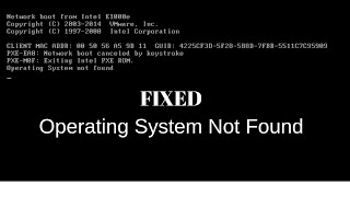 Operating System Not Found  Fixed [upl. by Budworth]