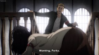 pieck scares porco  all porco galliard scenes in s4 ep4 [upl. by Grantley]