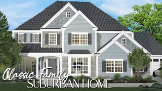 BLOXBURG Classic Family Suburban Home  Part 1 [upl. by Cirre]