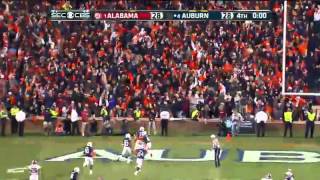 Alabama Missed Field Goal Returned for Auburn Game Winning Touchdown [upl. by Yanahc]