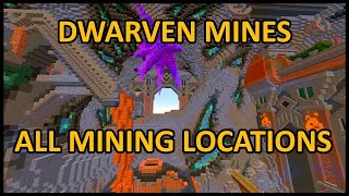 How To Navigate The Dwarven Mines In Hypixel Skyblock  All Commission Locations [upl. by Nylauqcaj]