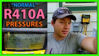 What Should my AC Pressures Be for R410A Refrigerant [upl. by Berkeley858]