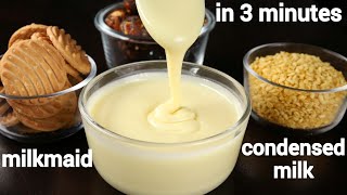 thick amp creamy milkmaid recipe in 3 minutes  condensed milk recipe  homemade milkmaid [upl. by Clare91]