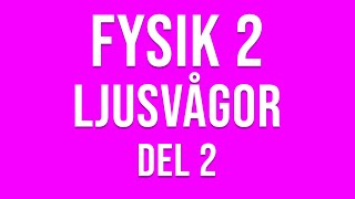 Fysik 2  Ljusvågor del 2 [upl. by Longo]