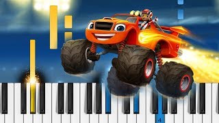 Blaze and the Monster Machines  Theme Song  Piano Tutorial  Piano Cover [upl. by Hagerman804]