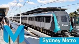 Trains on the Sydney Metro Northwest  Australias First Metro Line Opening Day [upl. by Ecarret]