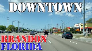 Brandon  Florida  4K Downtown Drive [upl. by Nitsej]