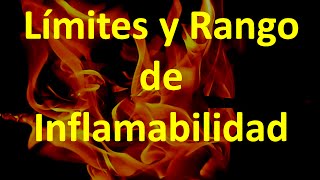 f2f Física y química del fuego 4 Límites y rango de inflamabilidad [upl. by Diley]