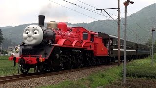 大井川鉄道 きかんしゃジェームス号 運行初日 【James the Red Engine Steam Train】 [upl. by Ardnalahs835]