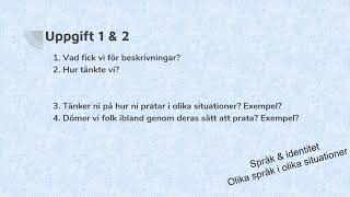 Språklig variation svenska 1  svenska som andraspråk 1 [upl. by Niac847]