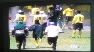 jamaican football team in fight [upl. by Asilam]