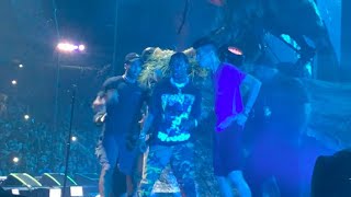 Travis Scott PAUSES SHOW when fans jump on stage [upl. by Sudnac]