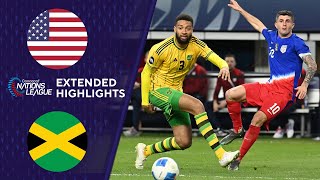 USA vs Jamaica Extended Highlights  CONCACAF Nations League  CBS Sports Golazo [upl. by Annirak]