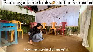 🌱Life in Arunachal  my experience of owning a fooddrinks🍻 stall in the Nyokum Yullo Celebration 🌾 [upl. by Aleek]