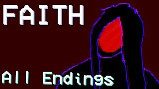 Faith  Retro Style Horror  ALL ENDINGS  FULL PLAYTHROUGH Manly Lets Play [upl. by Llerdna]