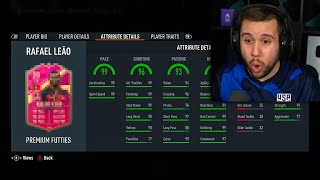 Auzio Reacts to NEW 99 Rafael Leao SBC [upl. by Uzia612]