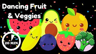 DANCING FRUIT amp VEGGIES BABY  Sensory Video [upl. by Mollee]