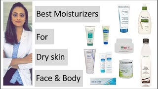 Moisturiser for dry skin for Face and body  product recommendations  dermatologist [upl. by Narak851]