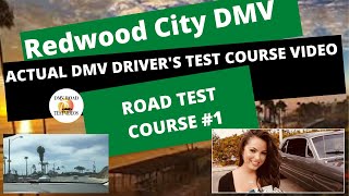 ACTUAL TEST ROUTE Redwood City 2024 DMV Drivers Test Route 1 Behind The Wheel License Exam [upl. by Lothaire]