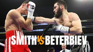 KO Finish Beterbiev vs Smith Highlights [upl. by Walling]