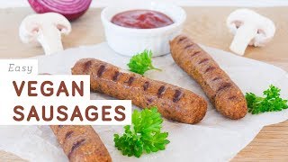 Easy vegan sausages recipe [upl. by Mab]