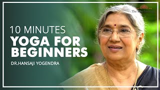 Easy Yoga Practise Beginners Yoga Flow  Dr Hansaji Yogendra [upl. by Enilraep449]