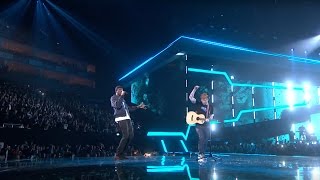 Ed Sheeran – Castle On The Hill amp Shape Of You feat Stormzy Live from the Brit Awards 2017 [upl. by Nevins251]