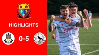 Caerleon 05 Cwmbrân Town  Gwent FA Senior cup  Quarter final highlights [upl. by Meerek]