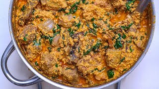 How To Cook Egusi Soup  Frying Method  Foodace Egusi Soup recipe [upl. by Zosima955]