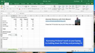 Absolute Reference in Excel by Chris Menard [upl. by Vanny]