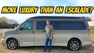 This 80000 Chevy Explorer Conversion Van Is A Private Jet For The Road Makes Escalade Feel Cheap [upl. by Sorcim]